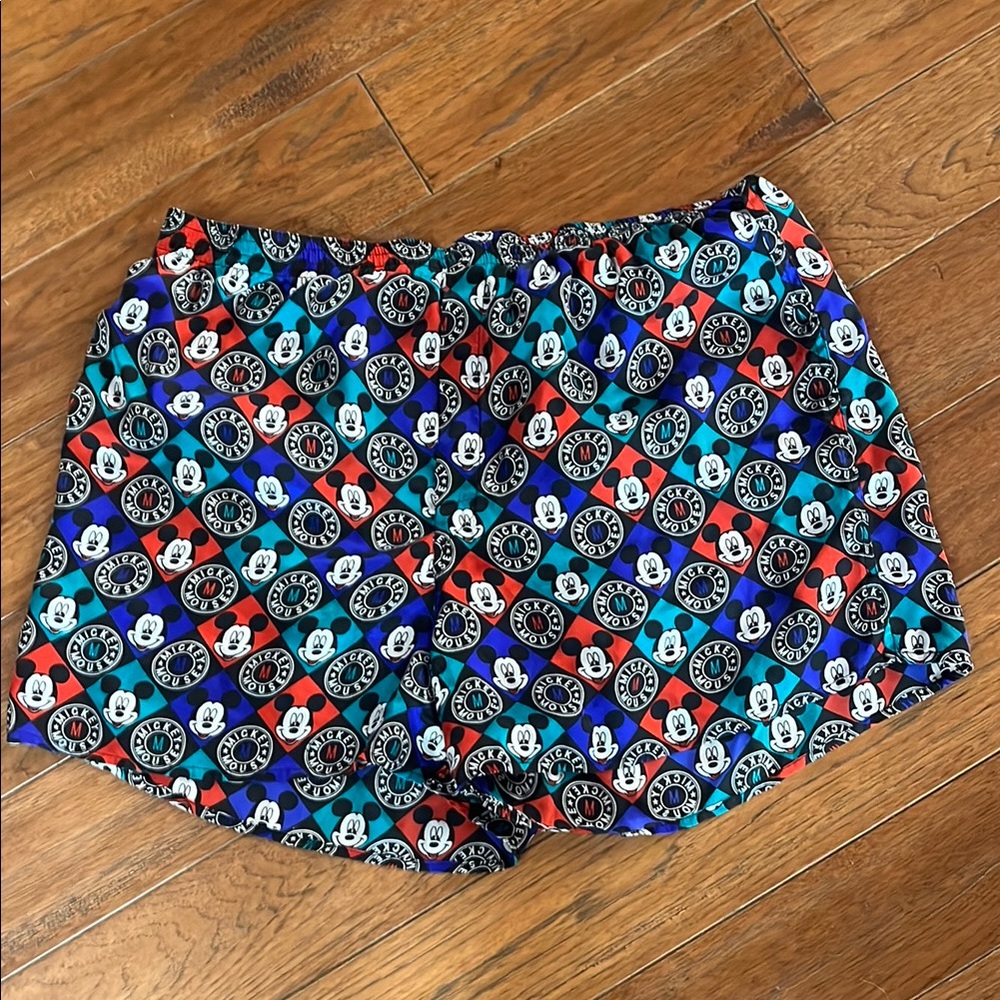 Disney Mens 100 % silk Colorful Mickey Mouse Boxer Shorts